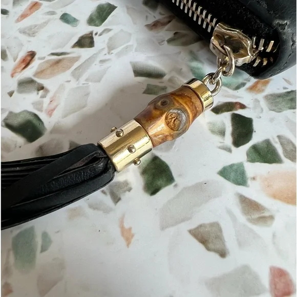 GUCCI Leather & Bamboo Wallet - Picture 3 of 14